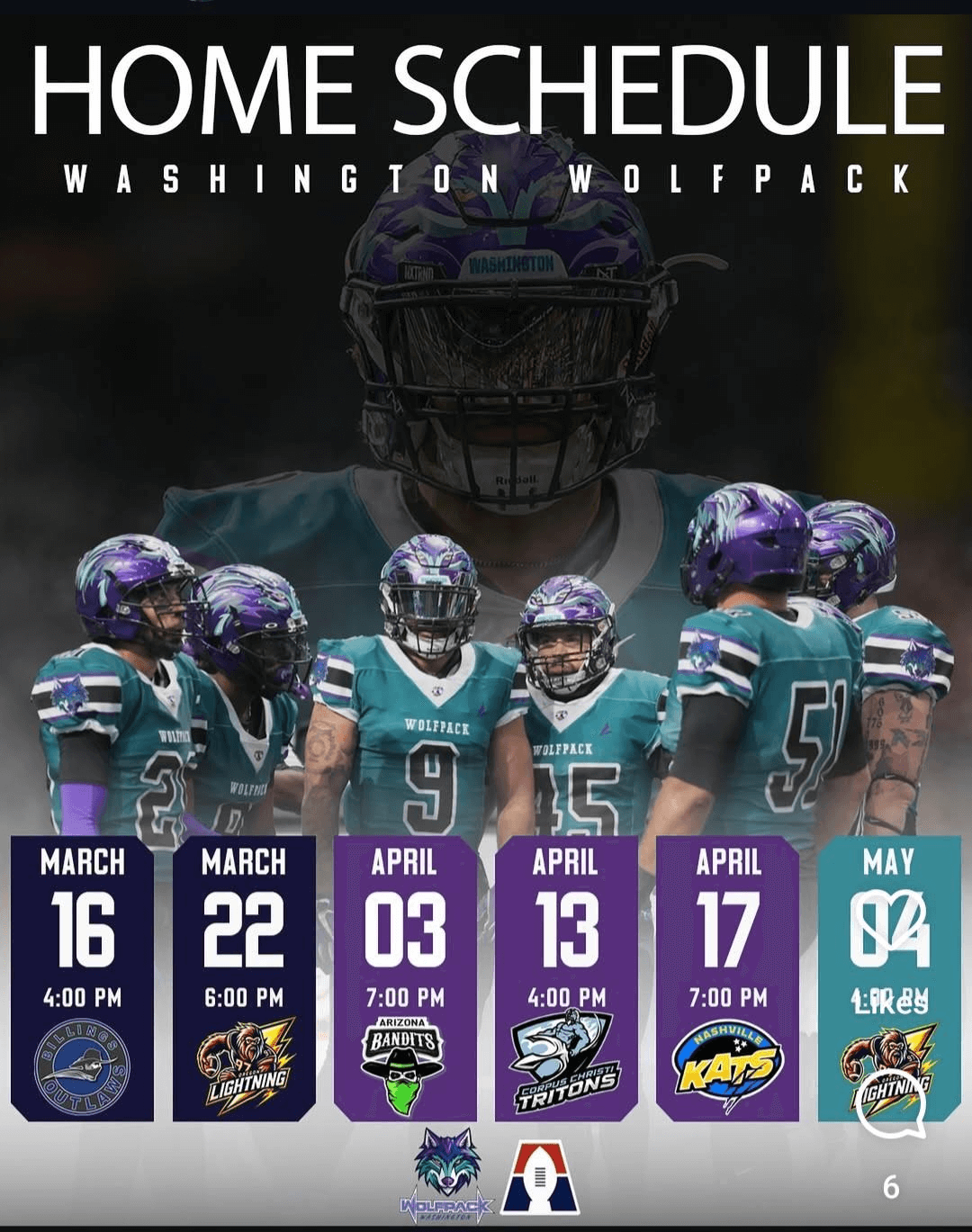 Home schedule